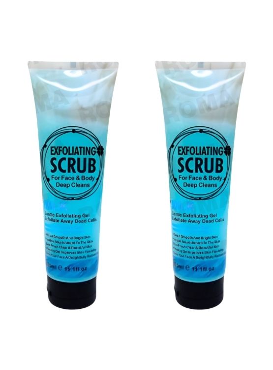 PACK 2 EXFOLIANTE FACIAL Y CORPORAL LECHE 320ML WOKALI - 1