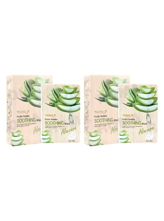 PACK 2 MASCARILLA FACIAL ALOE VERA 10UND WOKALI - 1