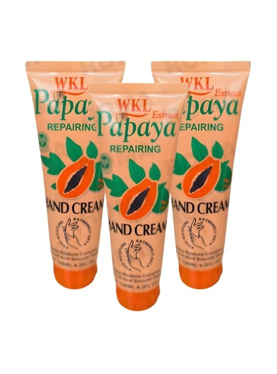 PACK 3 CREMA DE MANOS PAPAYA 120ML WOKALI - 1
