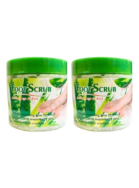 PACK 2 EXFOLIANTE PARA PIES ALOE VERA 500G WOKALI - 1