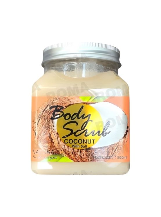 EXFOLIANTE CORPORAL BASE DE SAL DE MAR Y COCO 500ML WOKALI - 1