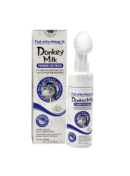 LIMPIADOR FACIAL EN ESPUMA DONKEY MILK 150ML WOKALI - 1