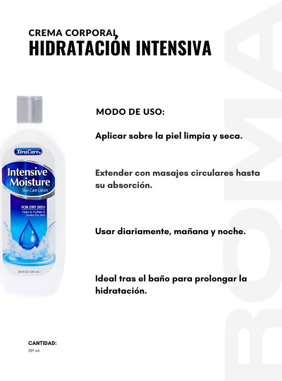 PACK 3 CREMA CORPORAL HIDRATACIÓN INTENSIVA 591ML XTRACARE - 3