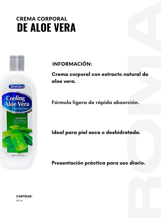 PACK 2 CREMA CORPORAL DE ALOE VERA 591ML XTRACARE - 2