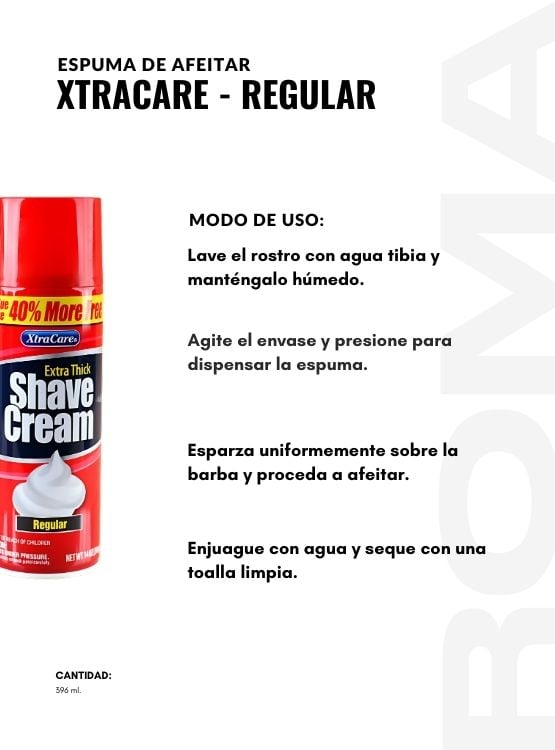 PACK 3 ESPUMA DE AFEITAR XTRACARE - REGULAR 396ML XTRACARE - 3