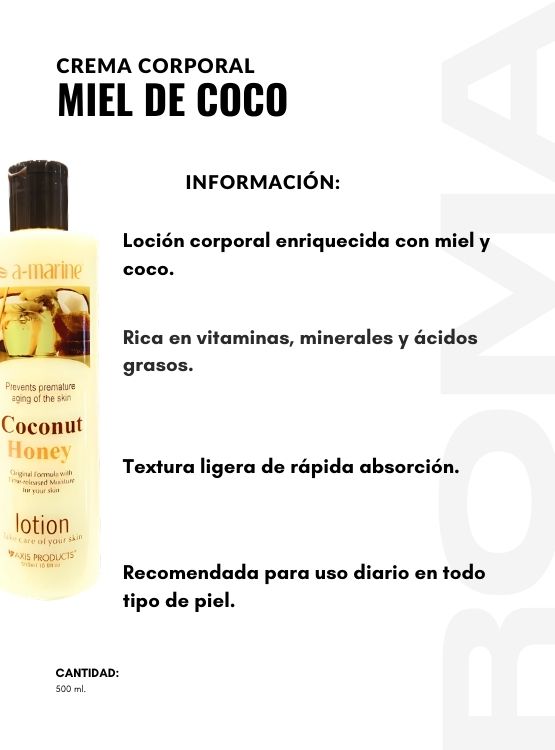 PACK 3 CREMA CORPORAL MIEL DE COCO 500ML - 2