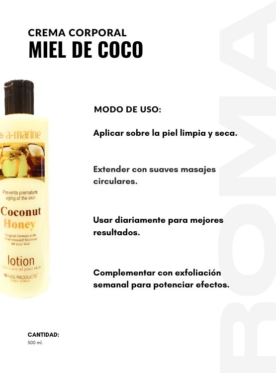 PACK 3 CREMA CORPORAL MIEL DE COCO 500ML - 3