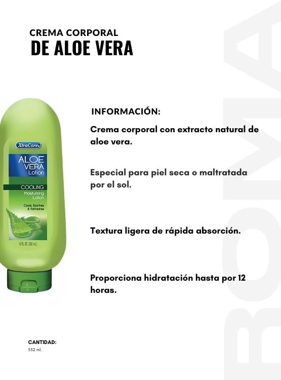 PACK 2 CREMA CORPORAL DE ALOE VERA 532ML XTRACARE - 2