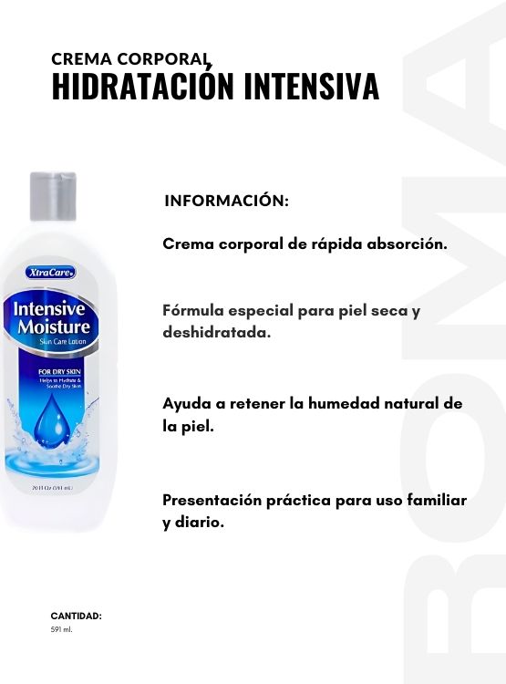 PACK 2 CREMA CORPORAL HIDRATACIÓN INTENSIVA 591ML XTRACARE - 2