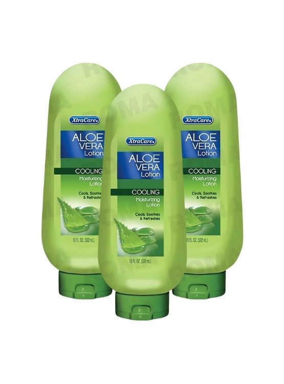 PACK 3 CREMA CORPORAL DE ALOE VERA 532ML XTRACARE - 1