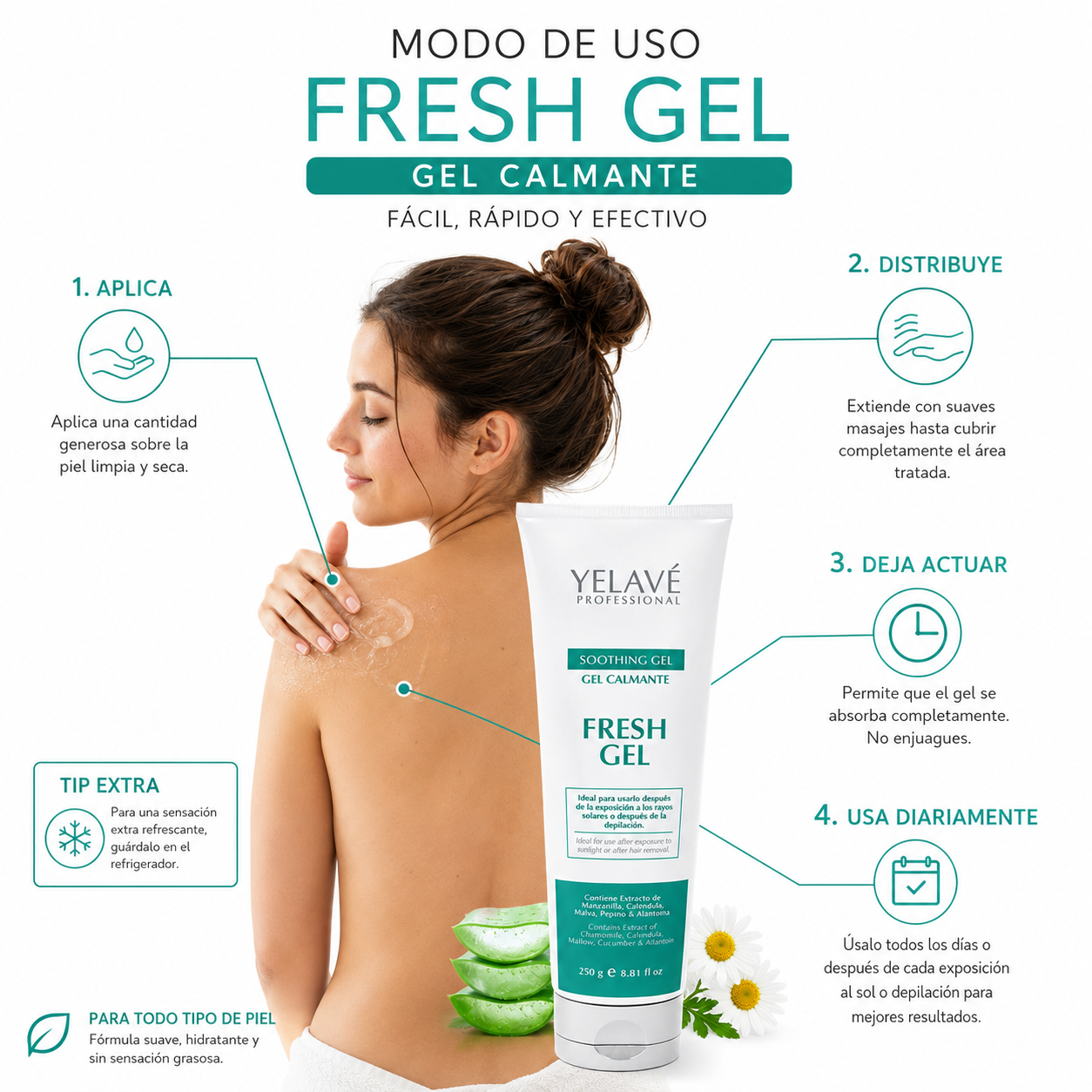 FRESH GEL 250G YELAVÉ - 3