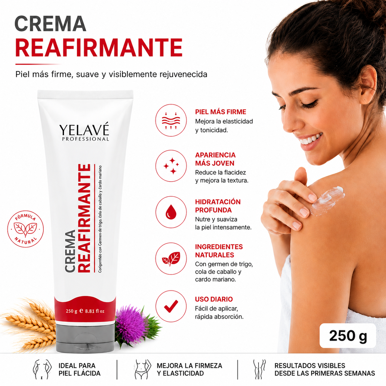 CREMA REAFIRMANTE 250G YELAVÉ - 2