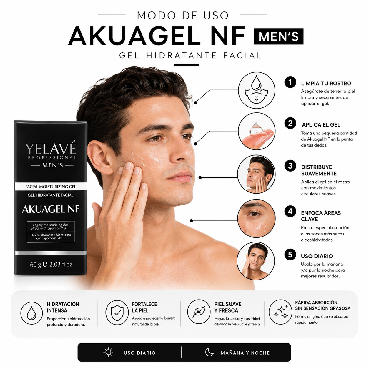 AKUAGEL NF MEN`S 60G YELAVÉ - 3
