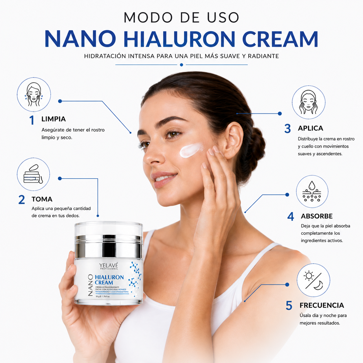 NANO HIALURON CREAM 50G YELAVÉ - 3