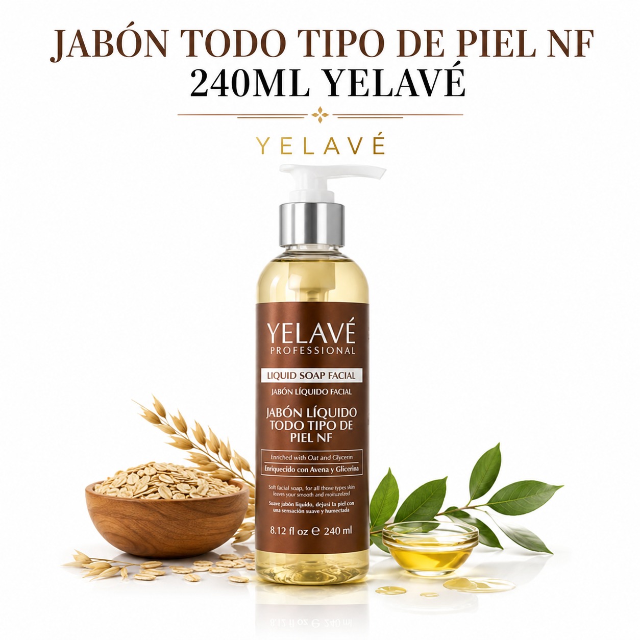 JABÓN TODO TIPO DE PIEL NF 240ML YELAVÉ - 1