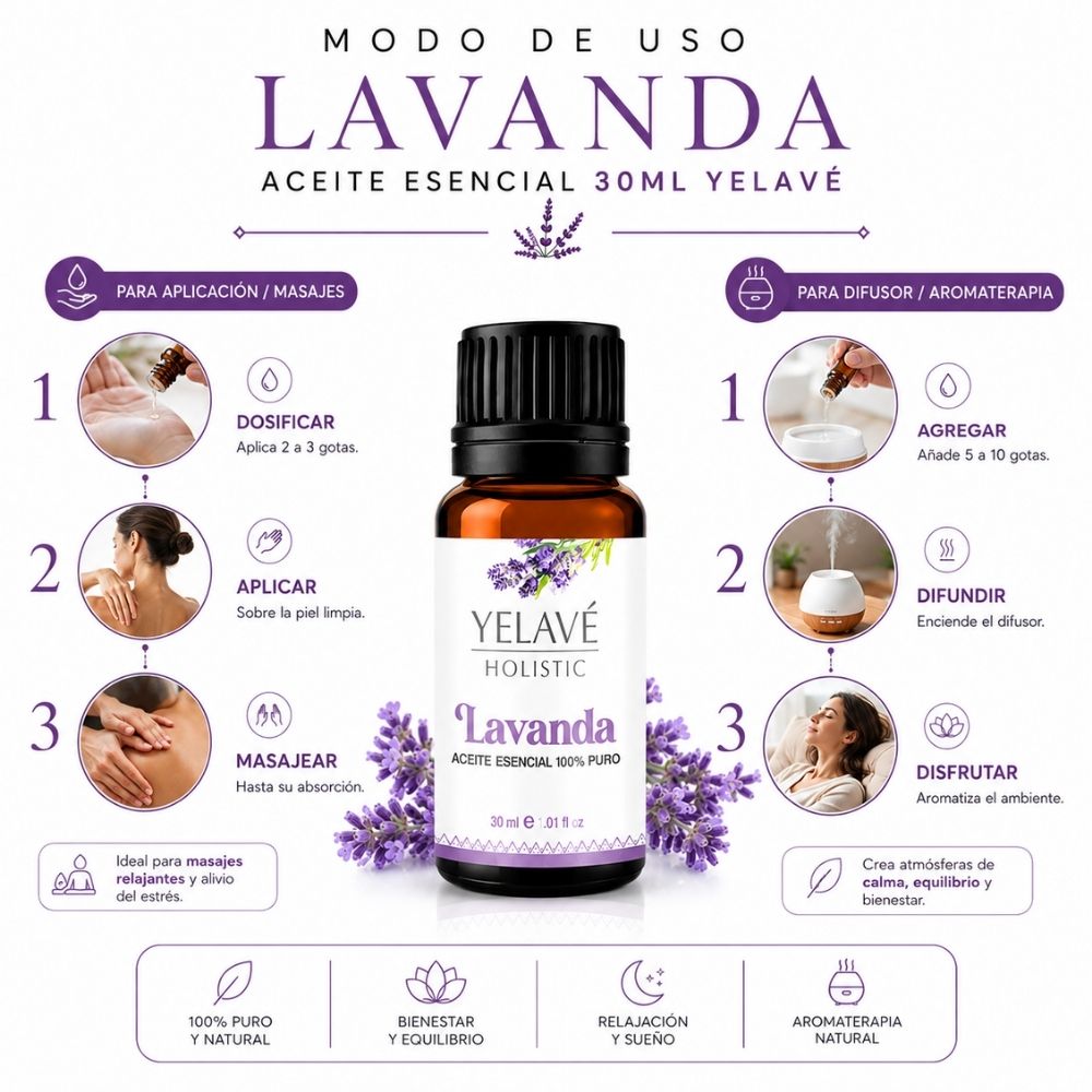 ACEITE ESENCIAL LAVANDA 30ML YELAVÉ - 3