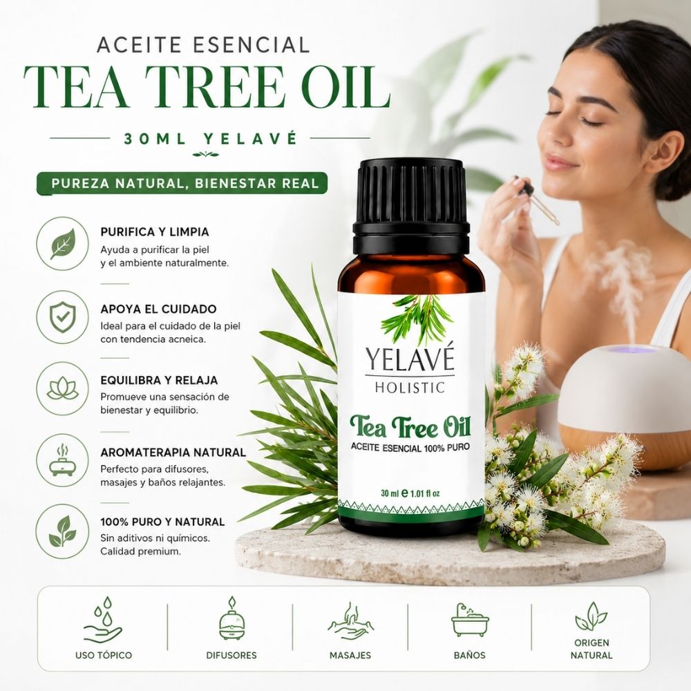 ACEITE ESENCIAL TEA TREE OIL 30ML YELAVÉ - 2