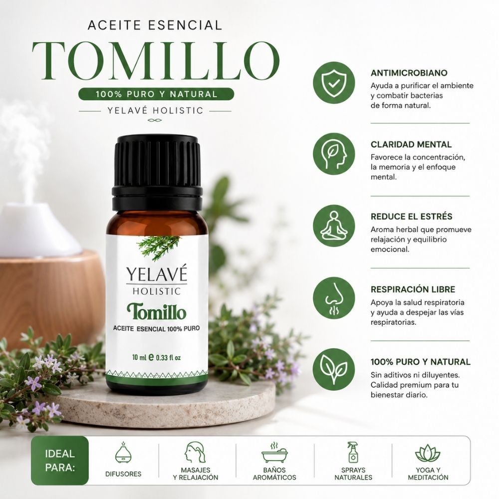 ACEITE ESENCIAL TOMILLO 10ML YELAVÉ - 2