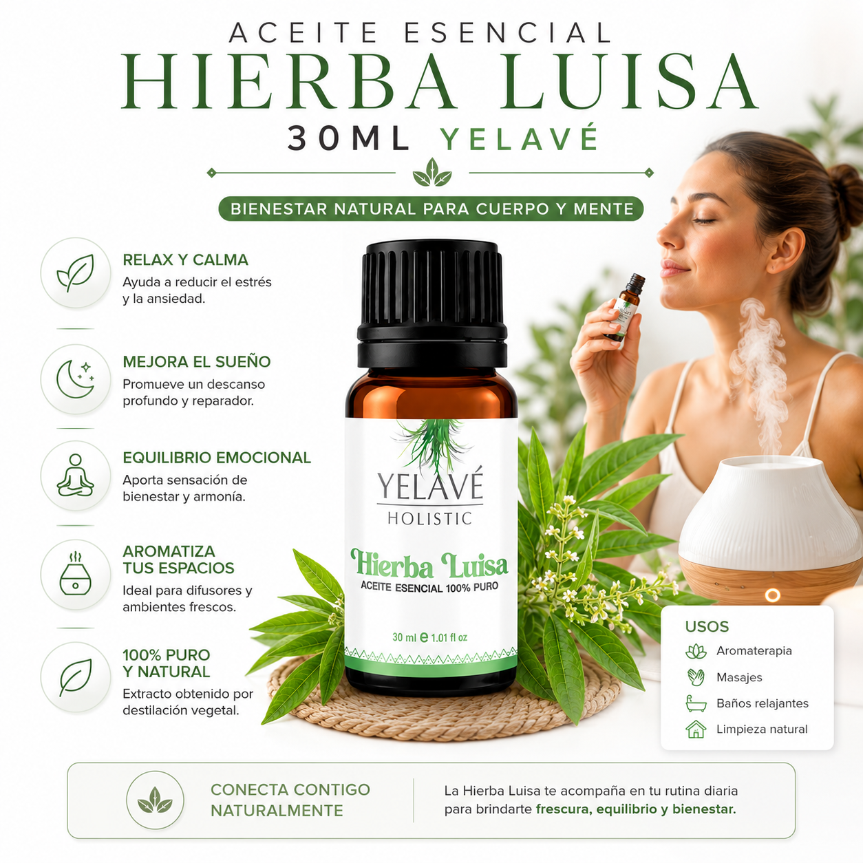 ACEITE ESENCIAL HIERBA LUISA 30ML YELAVÉ - 2