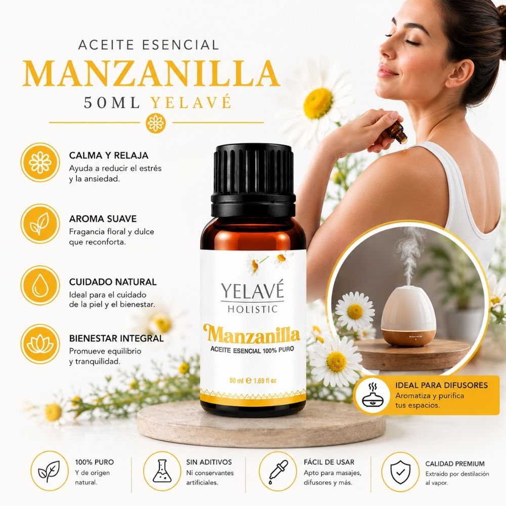 ACEITE ESENCIAL MANZANILLA 50ML YELAVÉ - 2