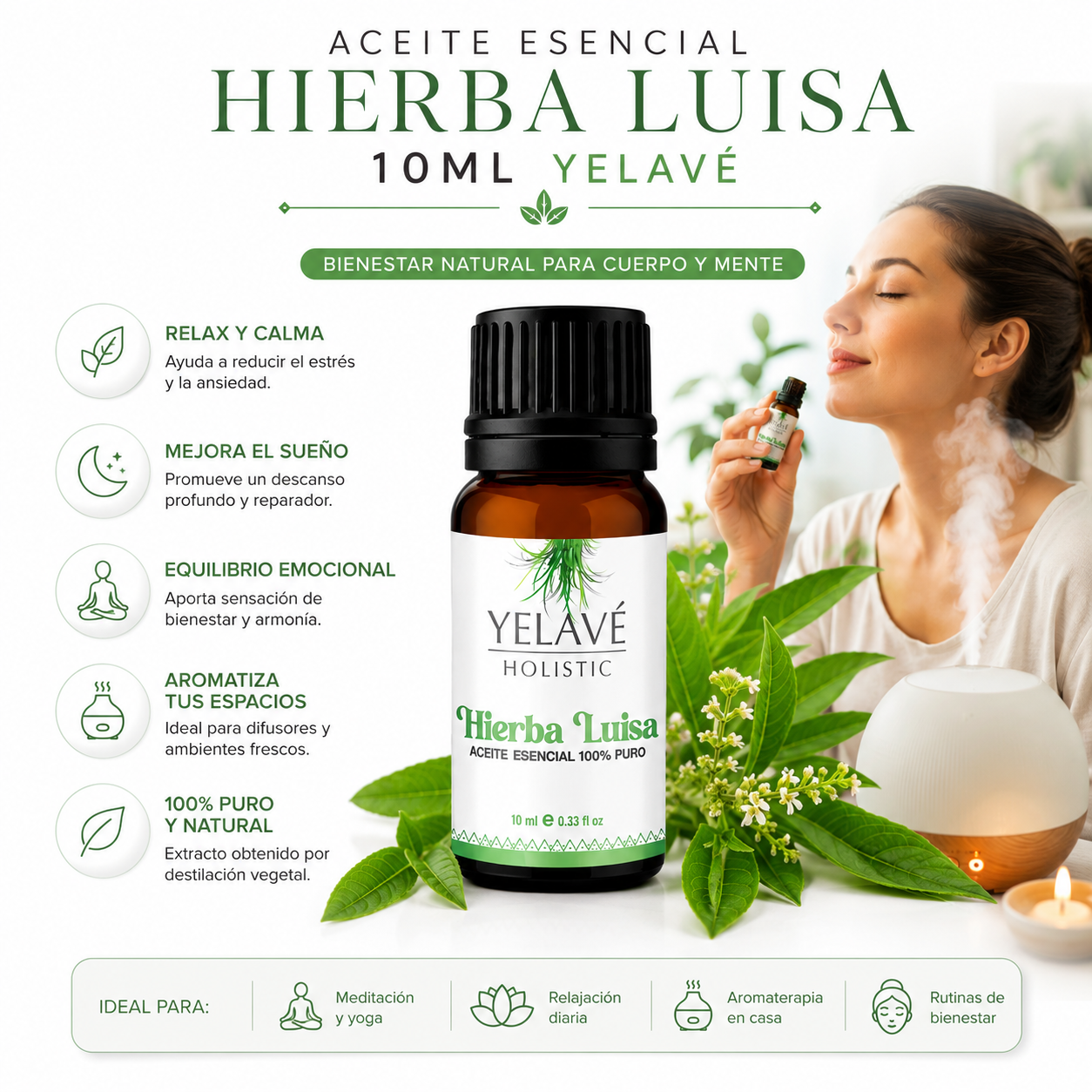 ACEITE ESENCIAL HIERBA LUISA 10ML YELAVÉ - 2