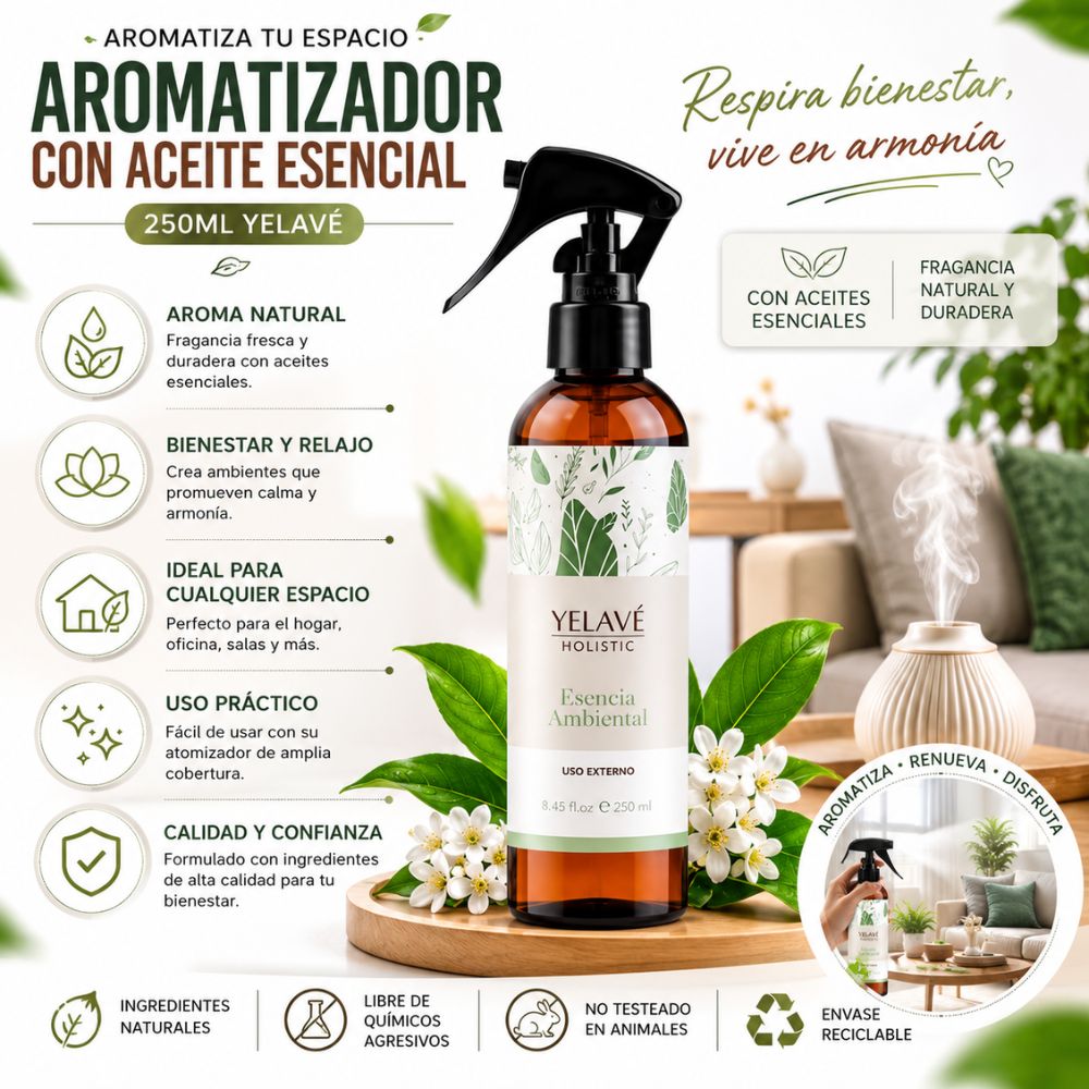 AROMATIZADOR CON ACEITE ESENCIAL 250ML YELAVÉ - 2