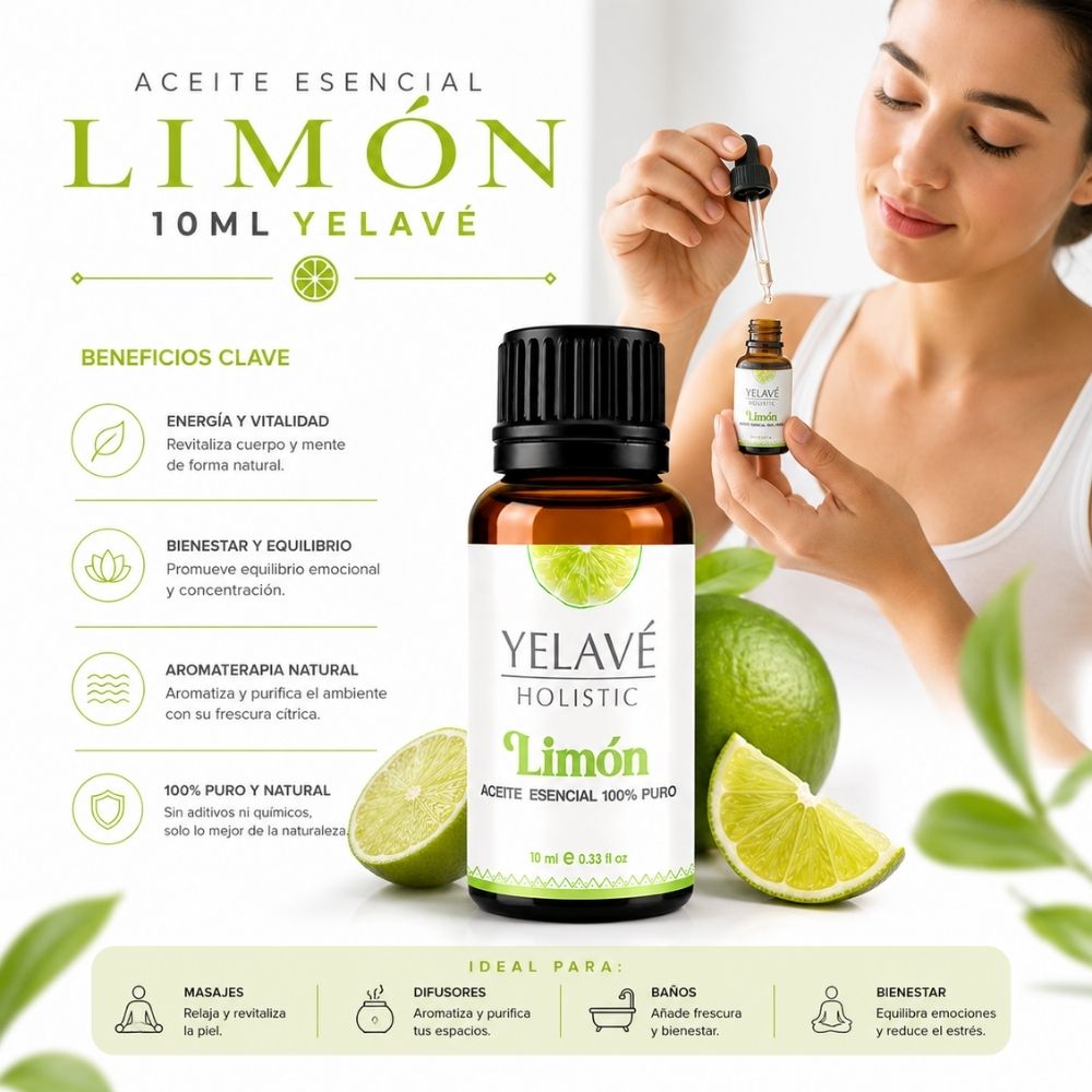 ACEITE ESENCIAL LIMÓN 10ML YELAVÉ - 2