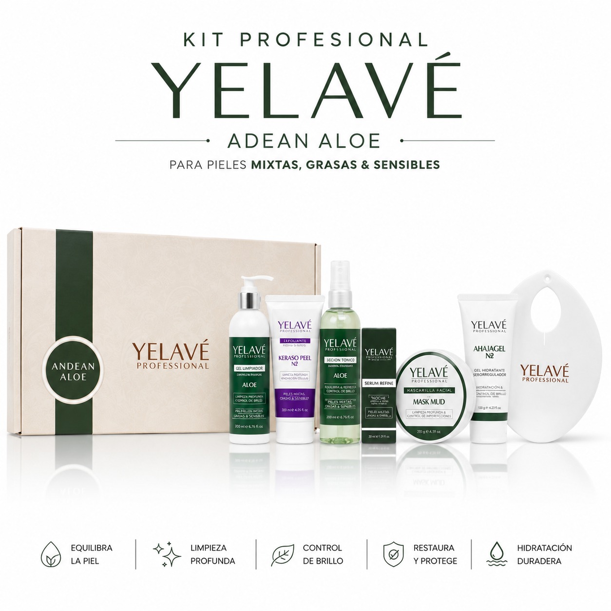 KIT PROFESIONAL ANDEAN ALOE YELAVÉ - 1