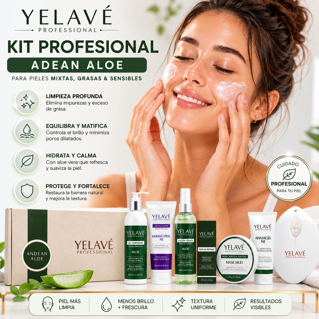 KIT PROFESIONAL ANDEAN ALOE YELAVÉ - 2
