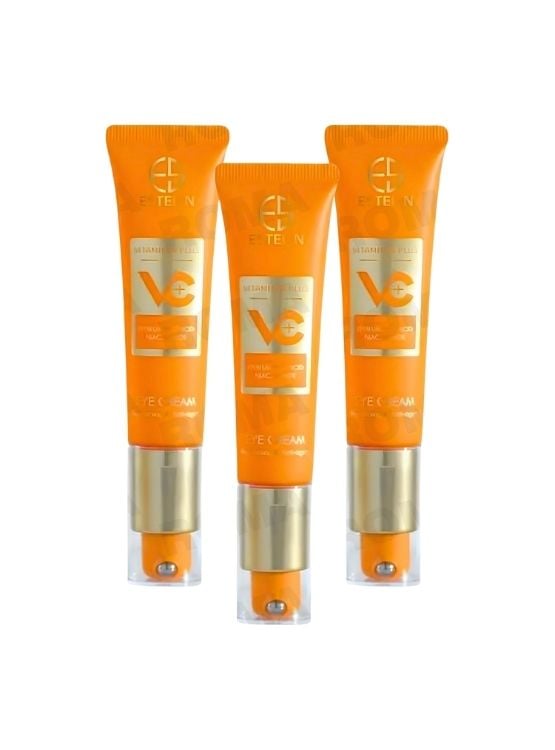 PACK 3 CREMA PARA OJOS VITAMINA C CON ÁCIDA HIALURÓNICO 30G ESTELIN - 1