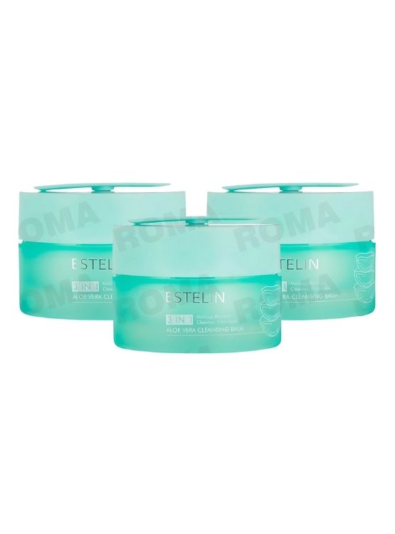 PACK 3 BÁLSAMO LIMPIADOR MAKE UP REMOVER – ALOE VERA 100G ESTELIN - 1