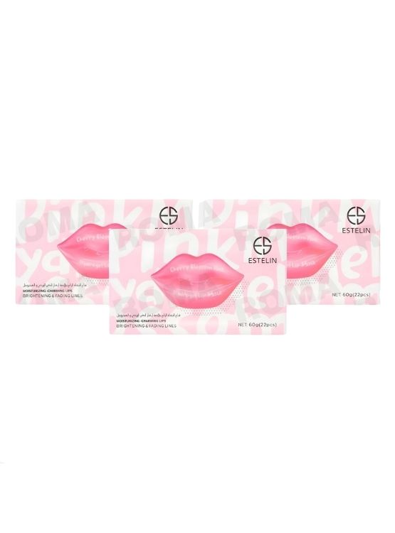 PACK 3 MASCARILLA EN HIDROGEL CHERRY BLOSSOM PINK 22PCS ESTELIN - 1