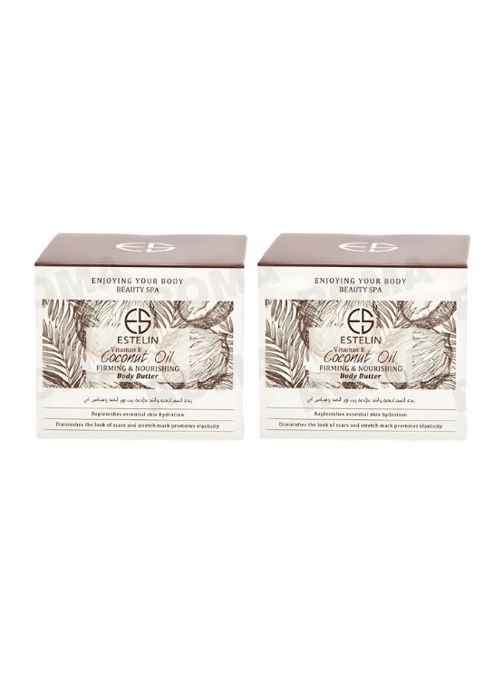 PACK 2 EXFOLIANTE DE ACEITE DE COCO Y VITAMINA E 250G ESTELIN - 1