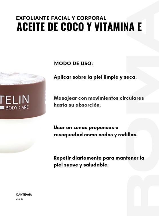 PACK 2 EXFOLIANTE DE ACEITE DE COCO Y VITAMINA E 250G ESTELIN - 3