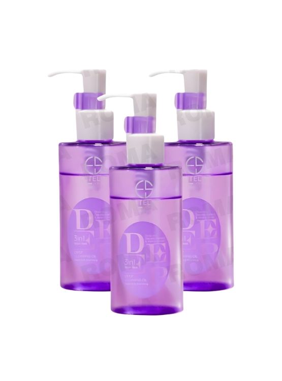 PACK 3 ACEITE REMOVE MAKE UP - GRAPE 130ML ESTELIN - 1