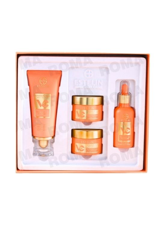 SET 4 PIEZAS VITAMINA C CON ÁCIDO HIALURÓNICO 4PCS ESTELIN - 1