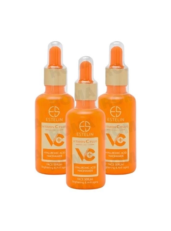 PACK 3 SÉRUM FACIAL VITAMINA C CON ÁCIDO HIALURÓNICO 50ML ESTELIN - 1