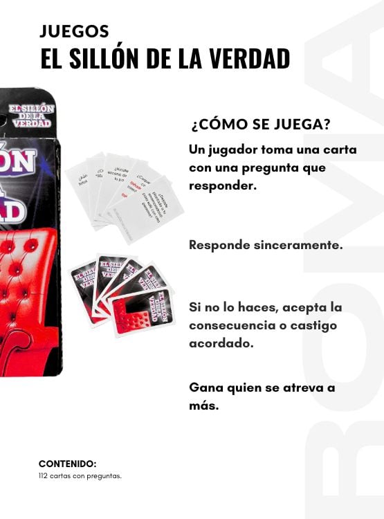 EL SILLÓN DE LA VERDAD – JUEGO DE CARTAS - 3