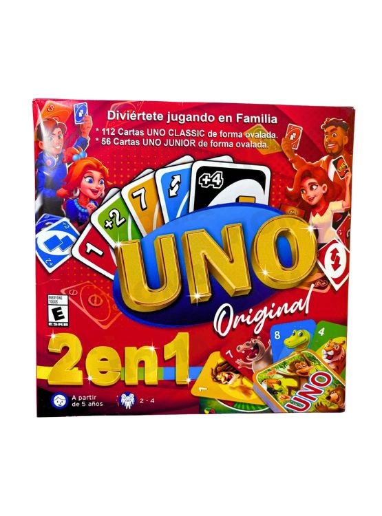 UNO CLÁSICO + UNO JUNIOR - JUEGO DE CARTAS - 1