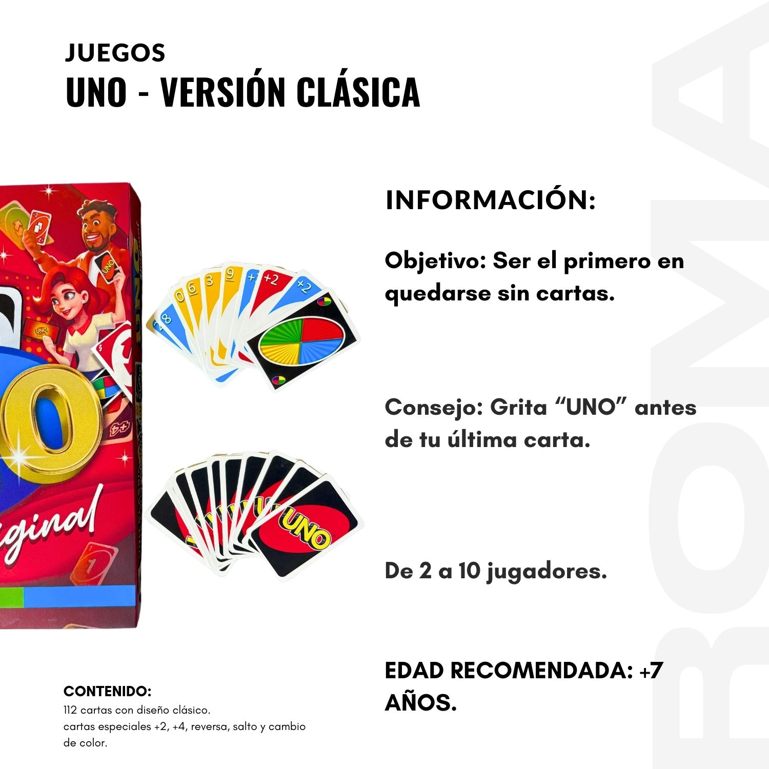 PACK 3 UNO – VERSIÓN CLÁSICA JUEGO DE CARTAS - 2