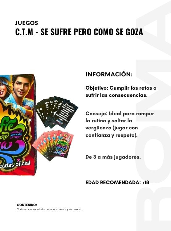C.T.M SE SUFRE PERO COMO SE GOZA- JUEGO DE MESA - 2