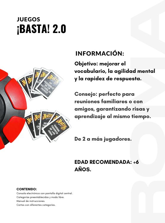 PACK 2 BASTA ELECTRÓNICO 2.0 - JUEGO DE MESA - 2