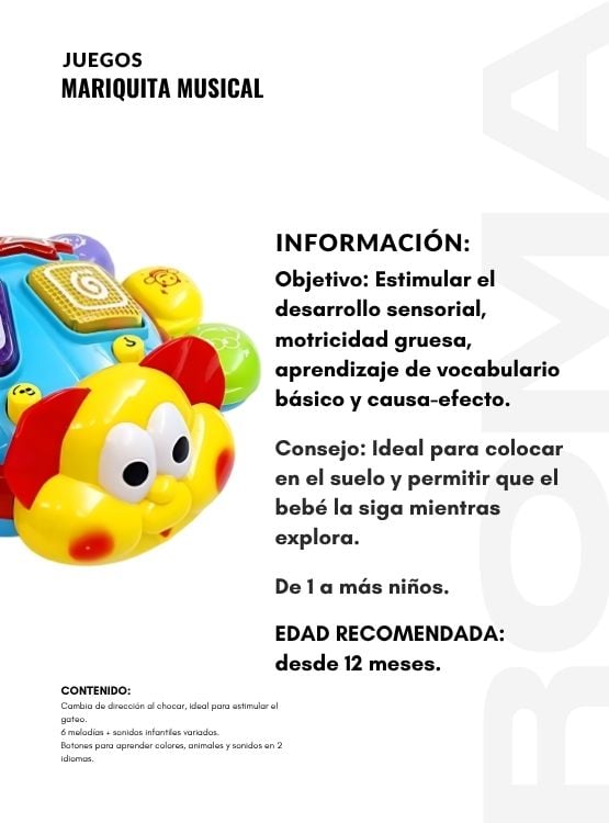 MARIQUITA MUSICAL INTERACTIVA - JUEGO DIDÁTICO - 2