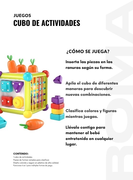 CUBO DE ACTIVIDADES JUEGO DIDÁCTICO - 3