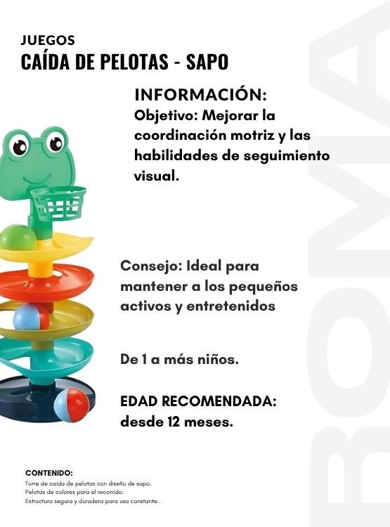 CAÍDA DE PELOTAS SAPO - JUEGO DIDÁTICO - 2