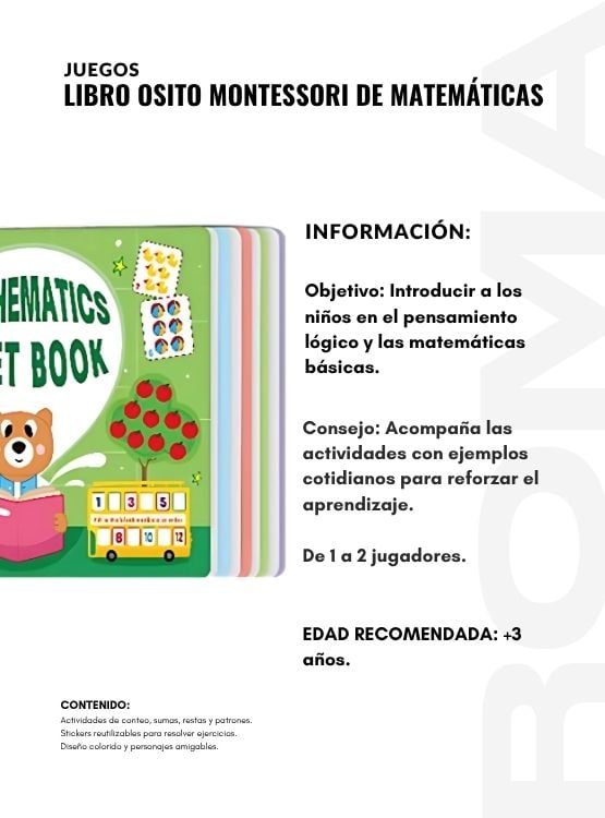 LIBRO OSITO MONTESSORI DE MATEMÁTICAS - 2