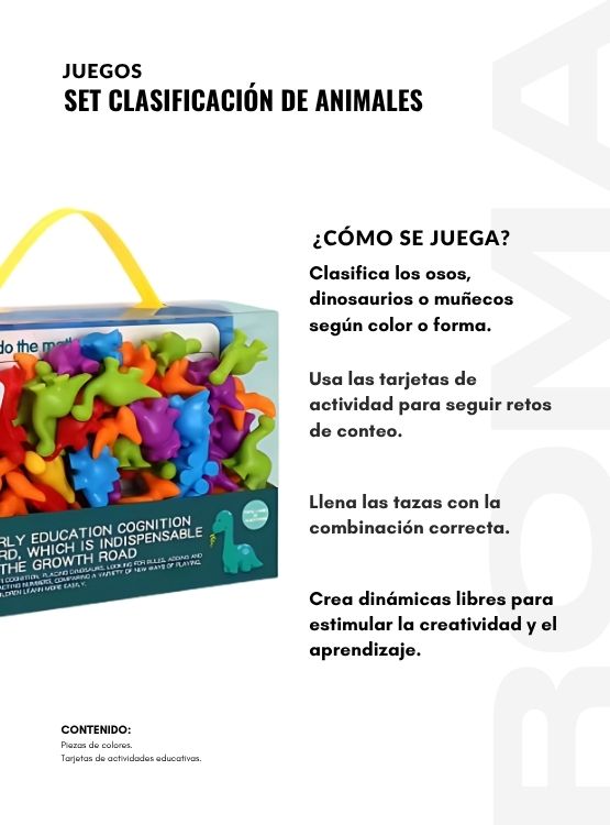 SET CLASIFICACIÓN DE ANIMALES JUEGO DIDÁCTICO - 3