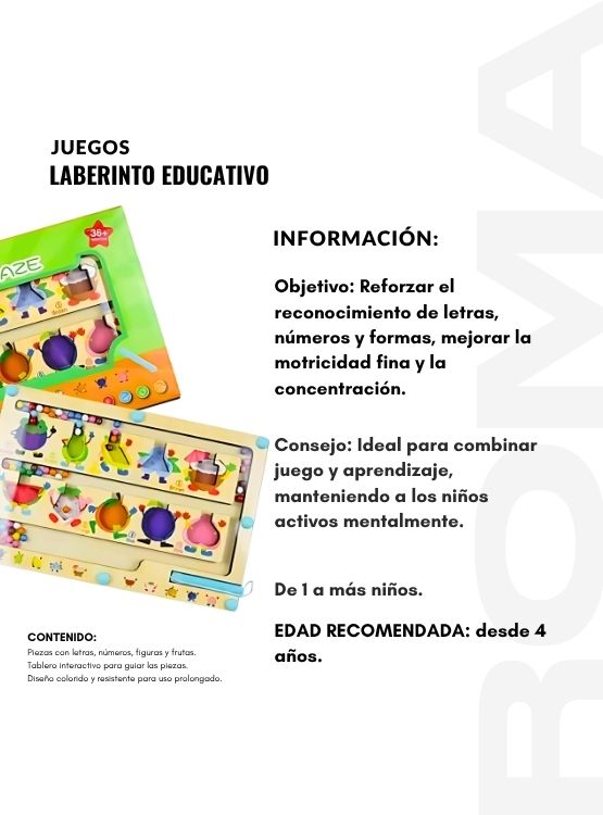 LABERINTO EDUCATIVO - JUEGO DIDÁTICO - 2