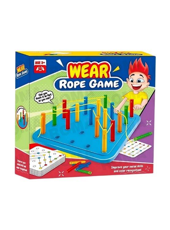 JUEGO DIDÁCTICO INTRODUCIR LA CUERDA CON CLAVITOS - 1