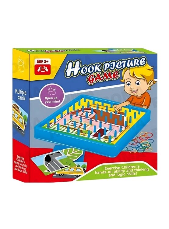 JUEGO DIDÁCTICO CON GANCHOS Y LIGA - 1